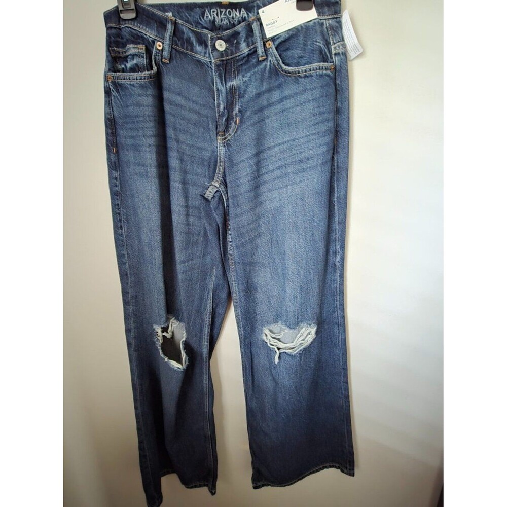 NWT Y2K Arizona Baggy Low Rise Jeans | Women's Size 4